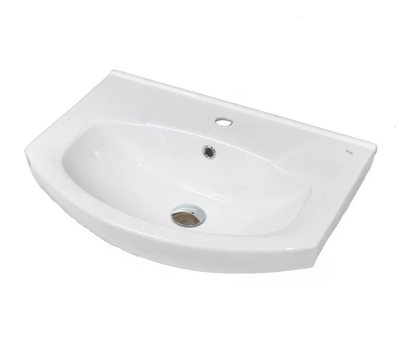 Тумба напольная Corozo Лея 60 Z1 с раковиной Элеганс 60, белый