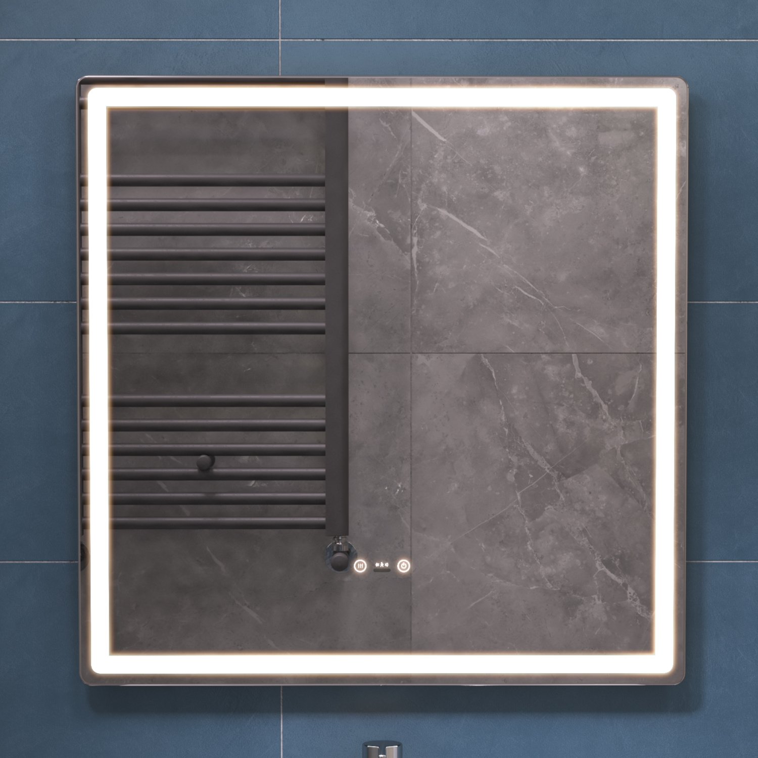 Зеркало Vigo Geometry Step 70 свет, сенсор, антизапотевание