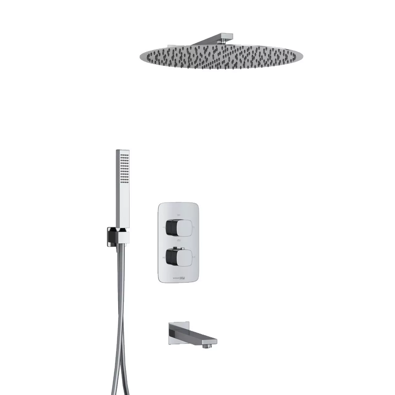 Душевой комплект WasserKraft A178644 Thermo хром