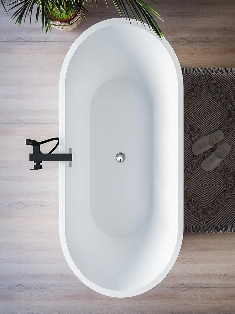 Ванна акриловая Cerutti Spa RESIA160 отдельностоящая (1600x750x560)