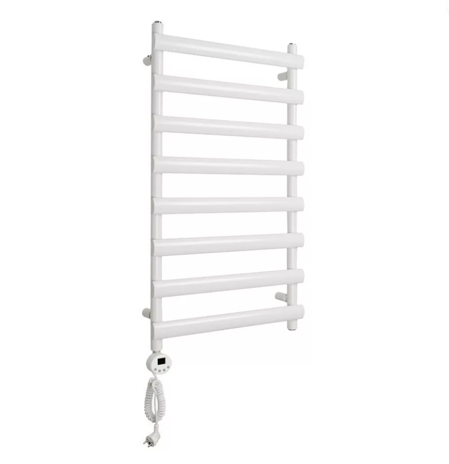 Полотенцесушитель электрический Domoterm Альфа П8 500х992 EL левый, белый матовый