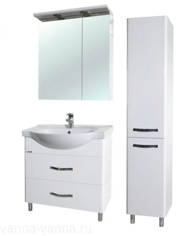 Пенал Bellezza Анкона 35 L/R напольный, белый