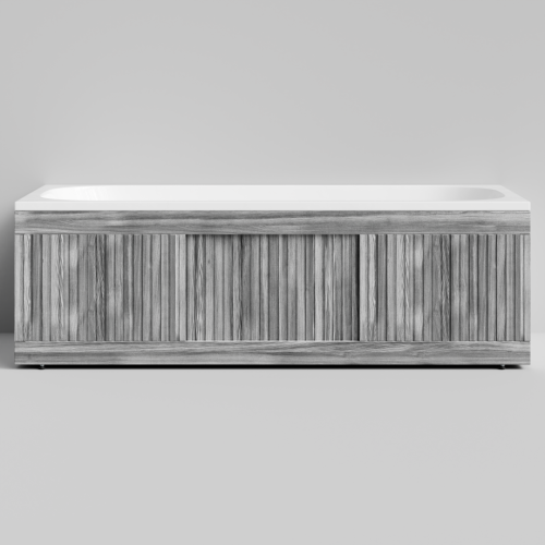 Экран под ванну Vod-ok Тач 170 раздвижной Лиственница структурная контрастно-серая