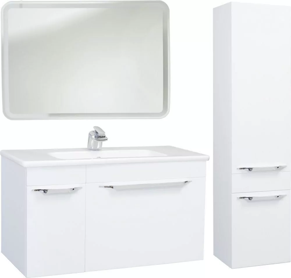 Зеркало Bellezza Альдо 100 свет, белый