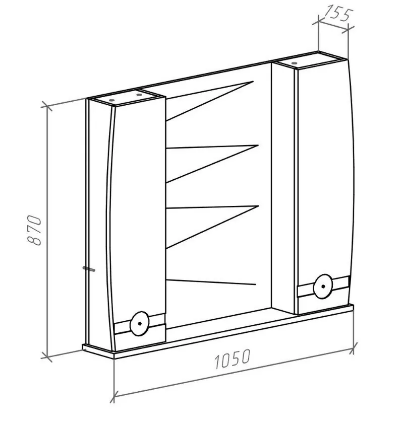 Мебель для ванной Bellezza Абрис 105 см комплект, напольный, белый