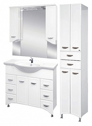 Пенал Misty Дрея 40 напольный, белый