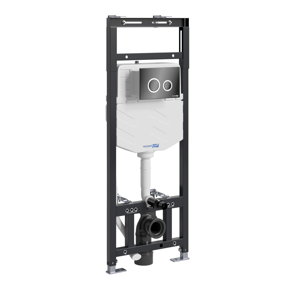 Инсталляция WasserKraft Alme 15TLT.010.ME.PB01 для подвесного унитаза, с кнопкой