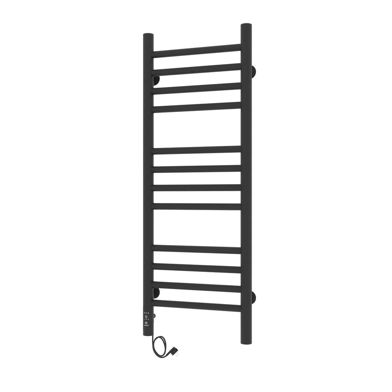 Полотенцесушитель электрический Laris Лаванда ЧКЧ П12 300х900 левый, черный матовый