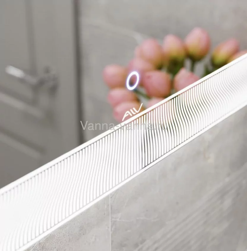 Зеркало Alavann Classic 100 свет, сенсор, белый