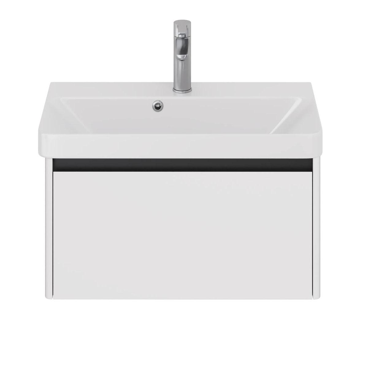 Тумба с раковиной подвесная Dreja Luxury 70 см, белый