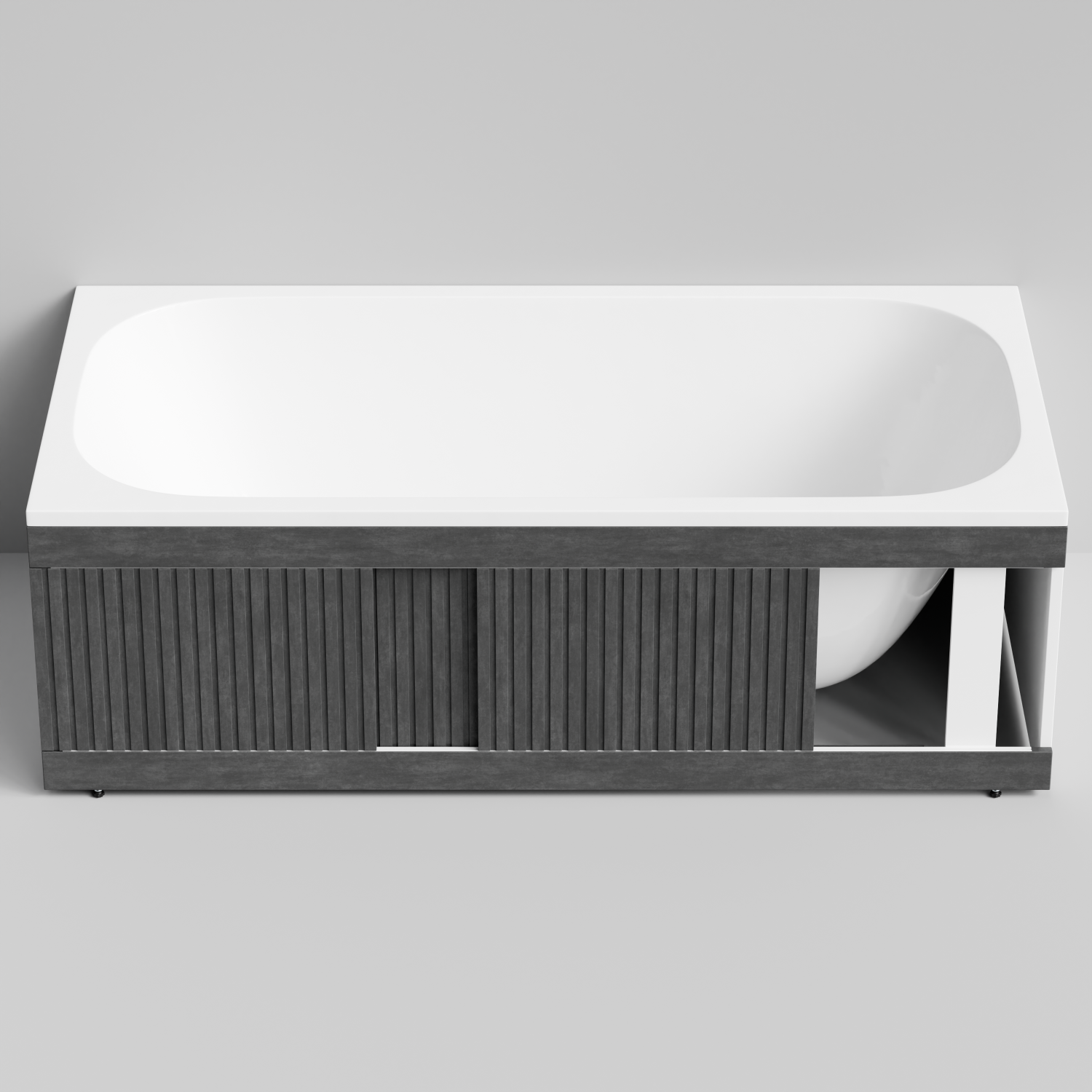 Экран под ванну Vod-ok Тач 170 раздвижной Серый камень