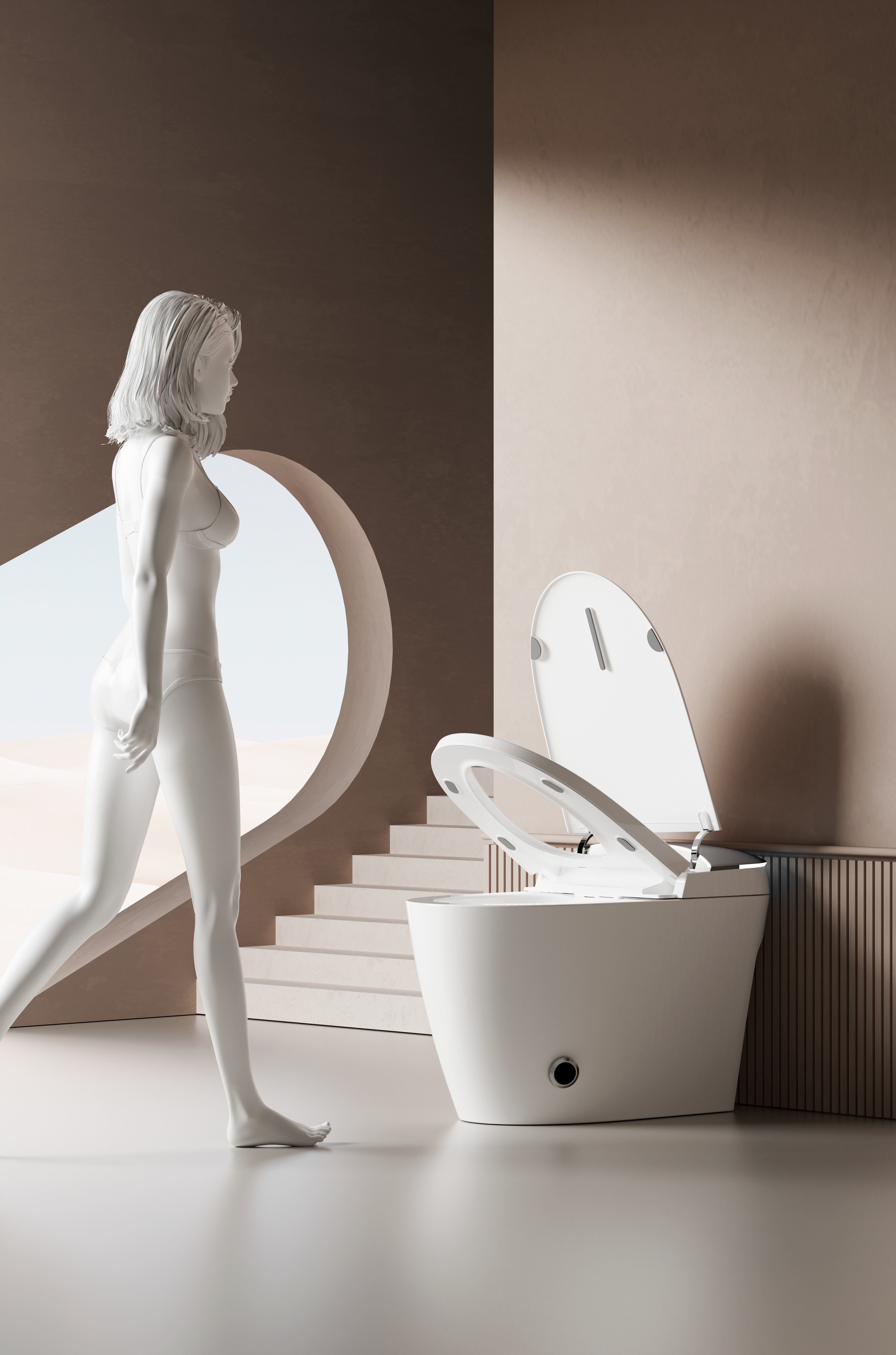 Унитаз Cerutti Spa ERSILIA Smart CT10616 напольный, белый