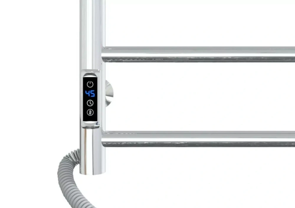 Полотенцесушитель электрический Laris Виктория П5 400х500 с терморегулятором, левый, хром от магазина Vanna-Vanna.ru!