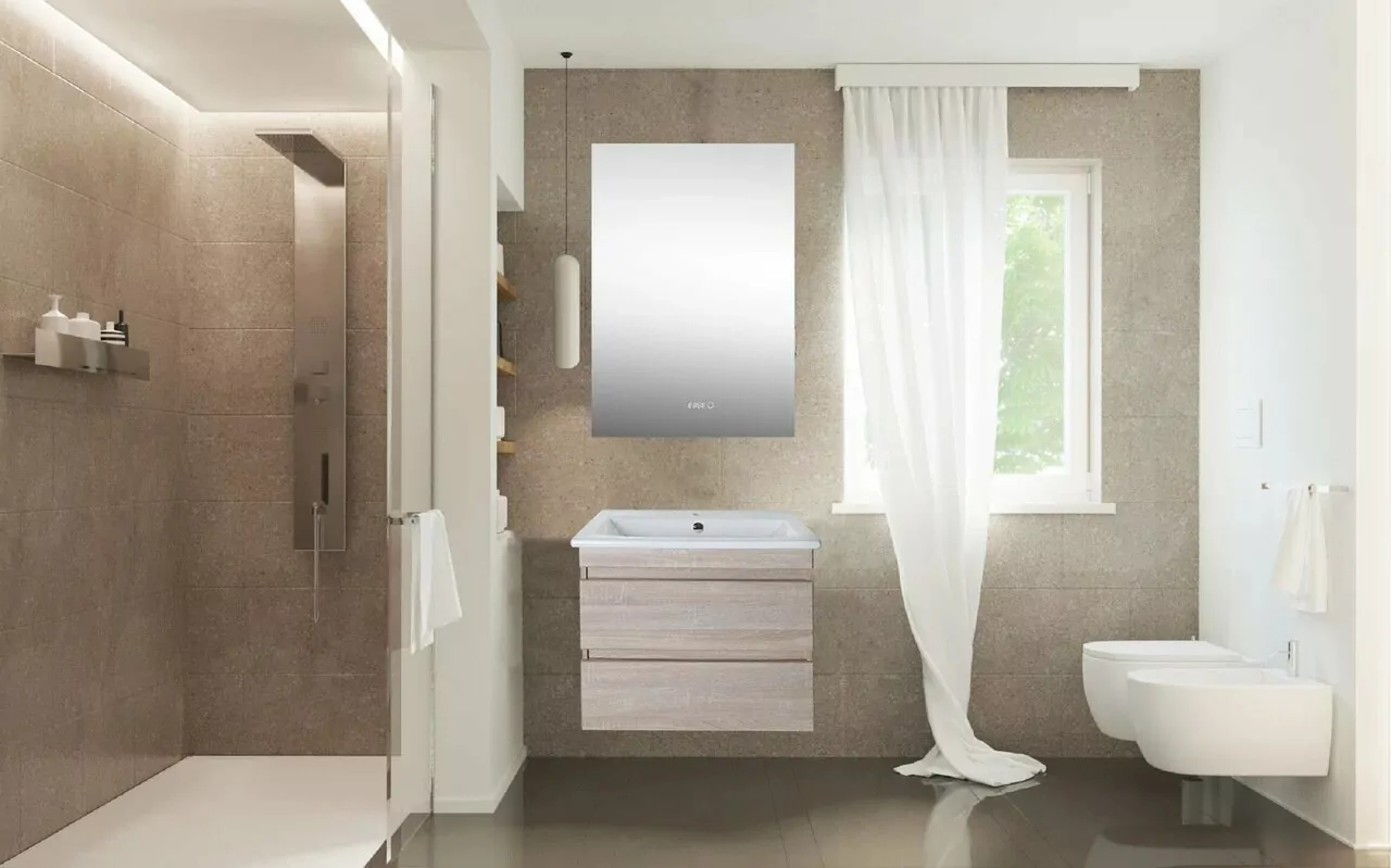 Тумба с раковиной Асб-мебель Лира 60 подвесная, дуб сонома