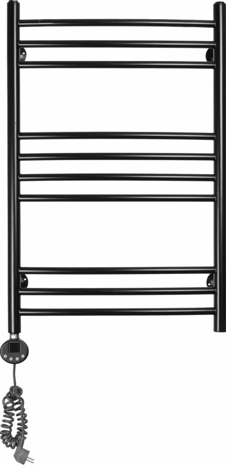 Полотенцесушитель электрический Калипсо Domoterm П10 500х800 L левый, черный матовый