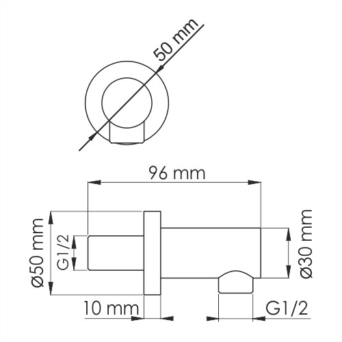 Подключение шланга WasserKRAFT A111