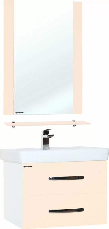 Мебель для ванной Bellezza Рокко 80 комплект, подвесной, бежевый