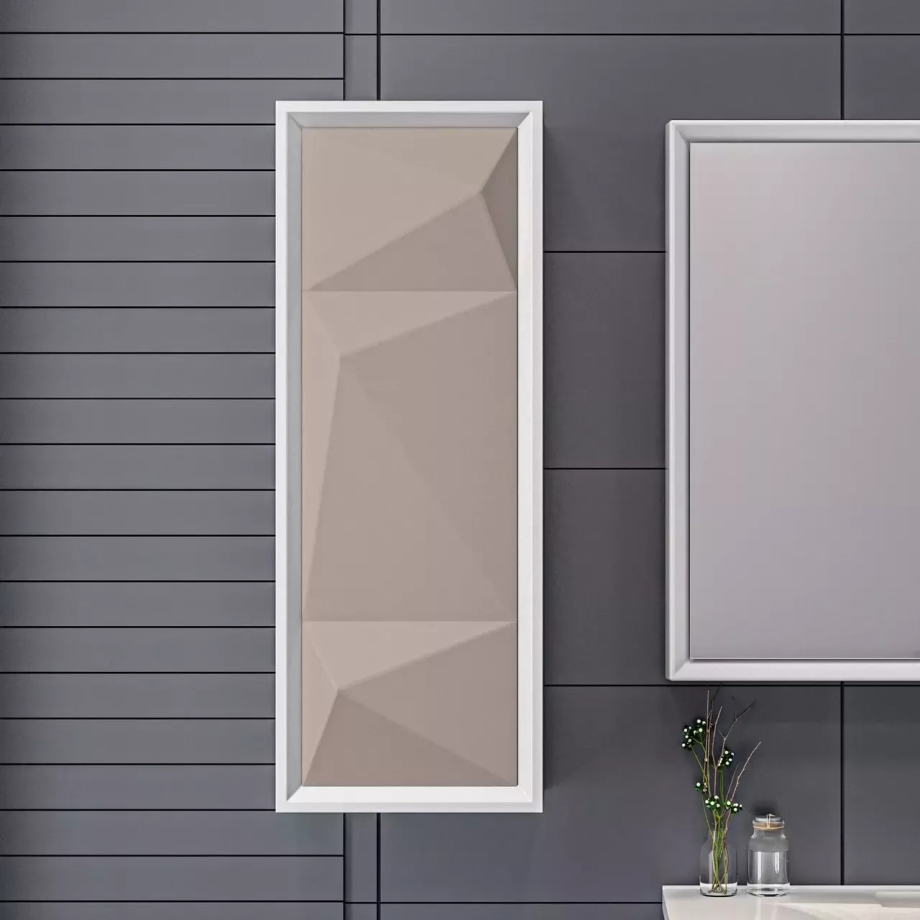 Шкаф навесной 1Marka Romb 30П Cappuccino L, 1 дверь, капучино