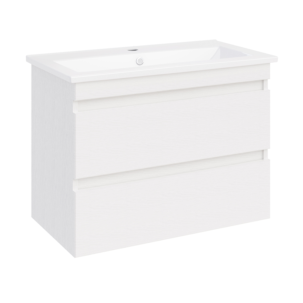 Мебель для ванной Асб-мебель Лира 75 комплект, подвесной, белый