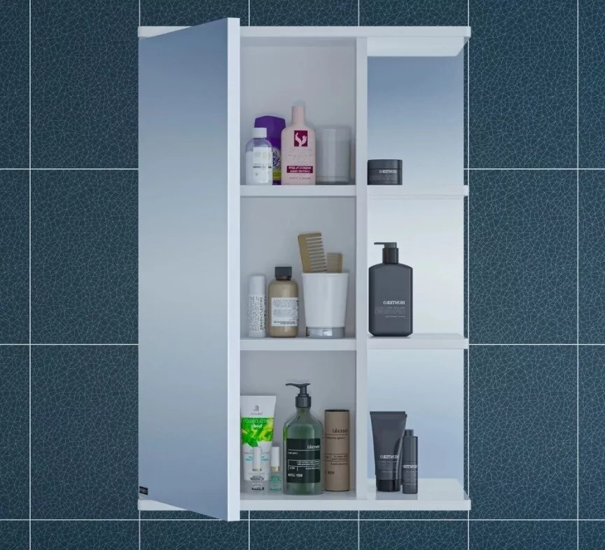 Зеркало-шкаф Санта Ника 50 L белый