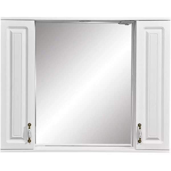 Зеркало со шкафчиком Stella Polar Кармела 100 свет, белая ольха