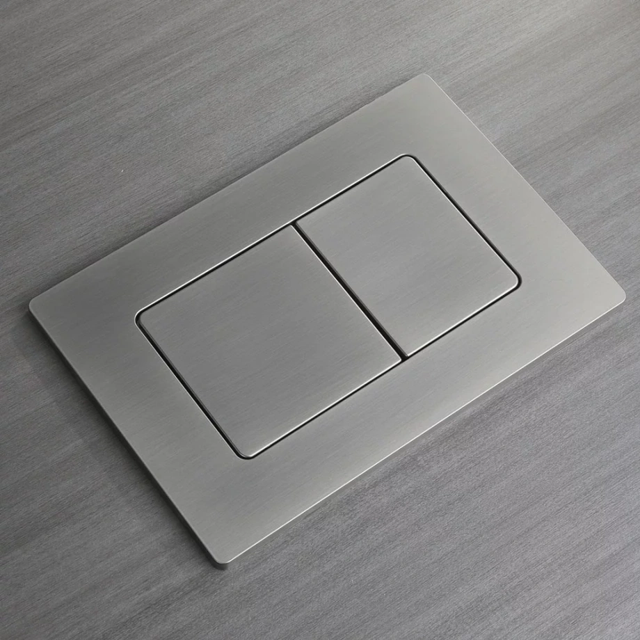 Кнопка смыва Veconi FLUSH V8, FLV8-GM, 240х162х7, пластик, оружейная сталь матовая