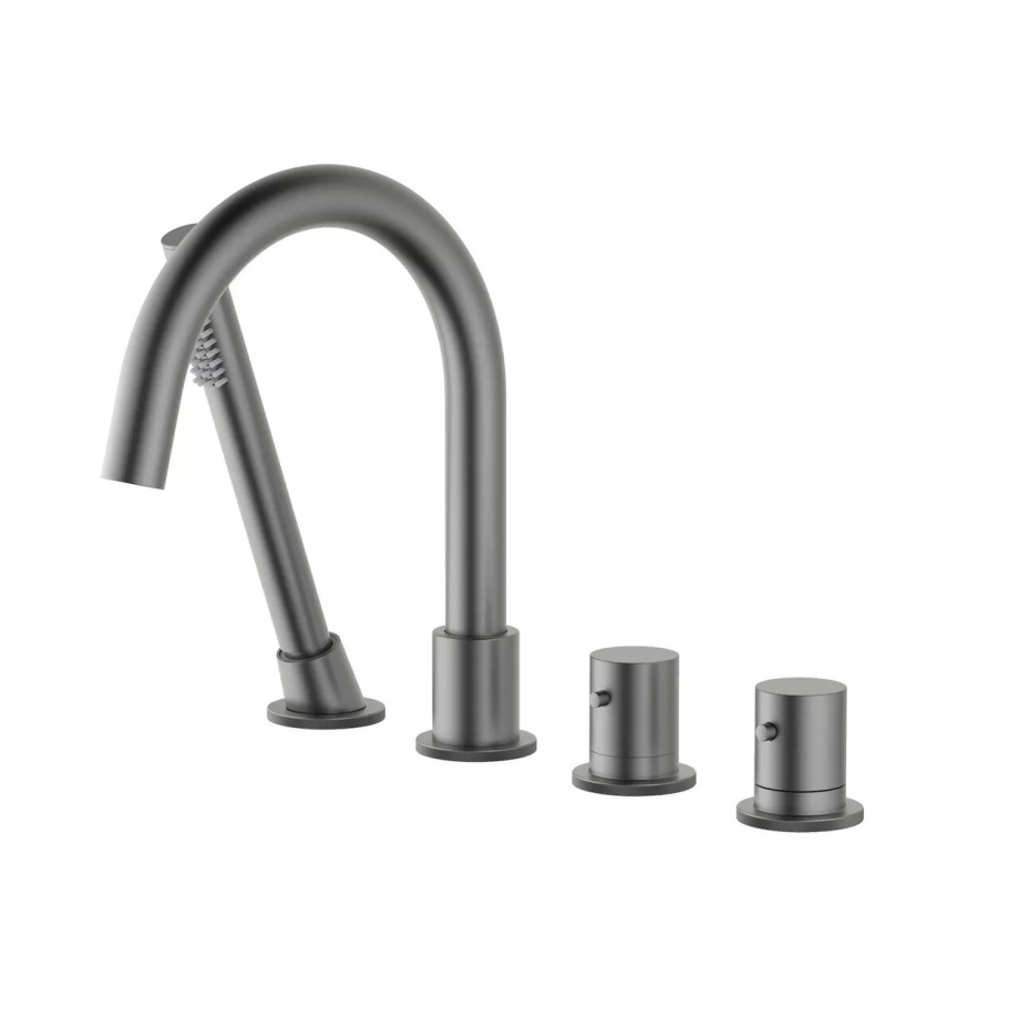 Смеситель на борт ванны Timo Saona 2330/18Y с черное золото