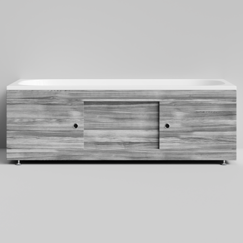 Экран под ванну Vod-ok Купе 170 раздвижной Лиственница структурная контрастно-серая