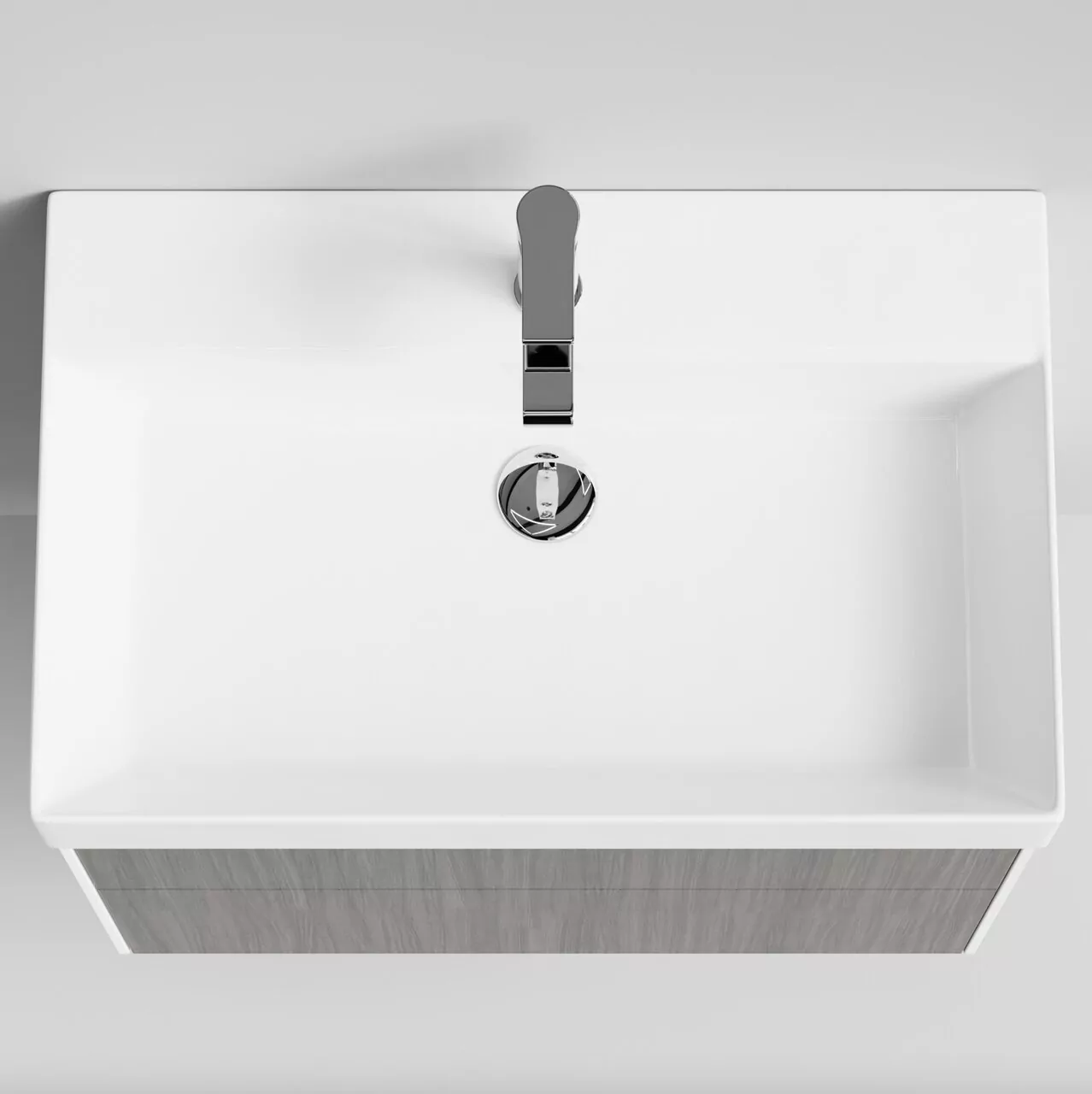 Тумба подвесная Vod-ok Эвкалипт 70 с раковиной Stance 70, эвкалипт серый от магазина Vanna-Vanna.ru!