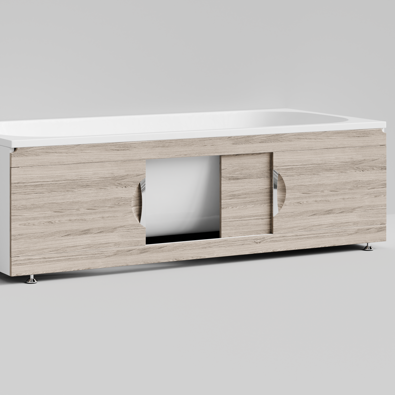 Экран под ванну Vod-ok Топ 180 раздвижной Дубослив ореховый светлый