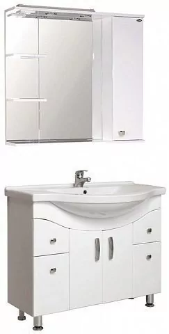 Мебель для ванной Onika Эльбрус 100.13 комплект, напольный, белый