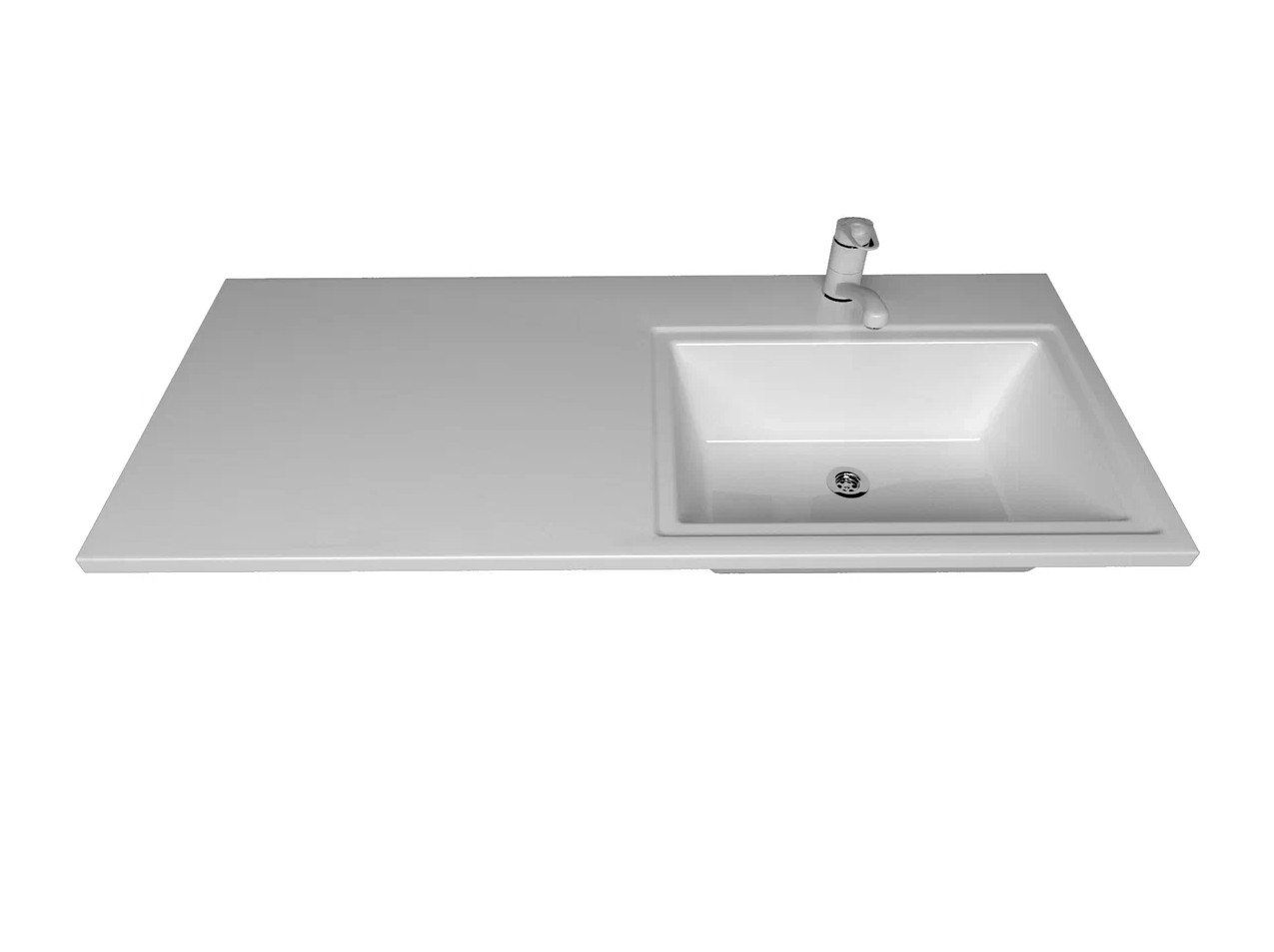 Тумба напольная Stella Polar Мадлен 110 с раковиной Мадлен 110, R 2 ящика, белый