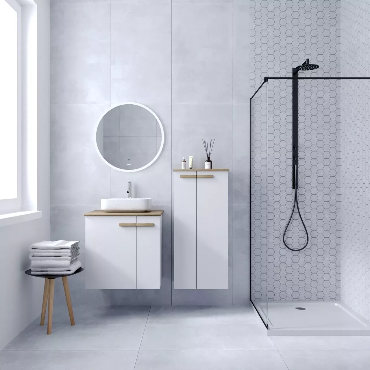 Зеркало Viant Мюнхен 60х60 свет