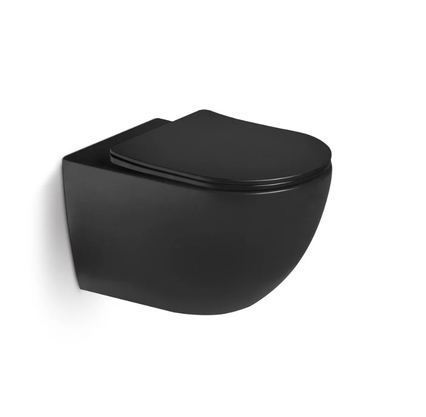 Унитаз SantiLine SL-5002MB подвесной, черный матовый