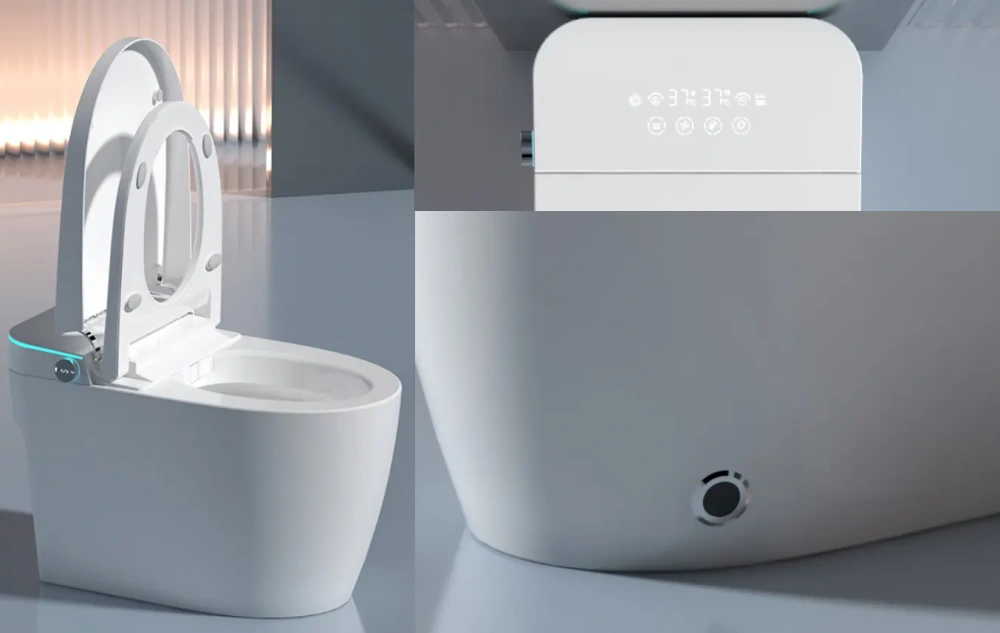 Унитаз Ceruttispa CHIARA Smart CT11167 с дистанционным управлением (680x400x470), напольный, белый от магазина Vanna-Vanna.ru!