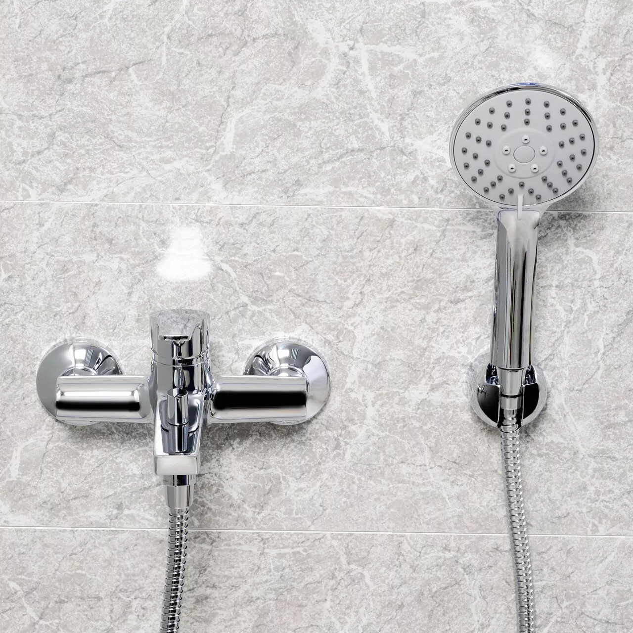 Смеситель для ванны WasserKraft Rhin 4401 хром