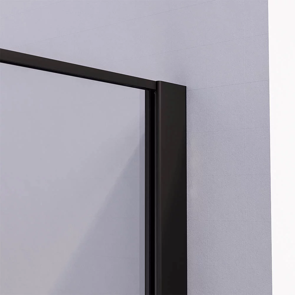 Душевой угол раздвижной Veconi Premium Prato 300 SP B-R, 1600х1000x2000, черный матовый, стекло прозрачное