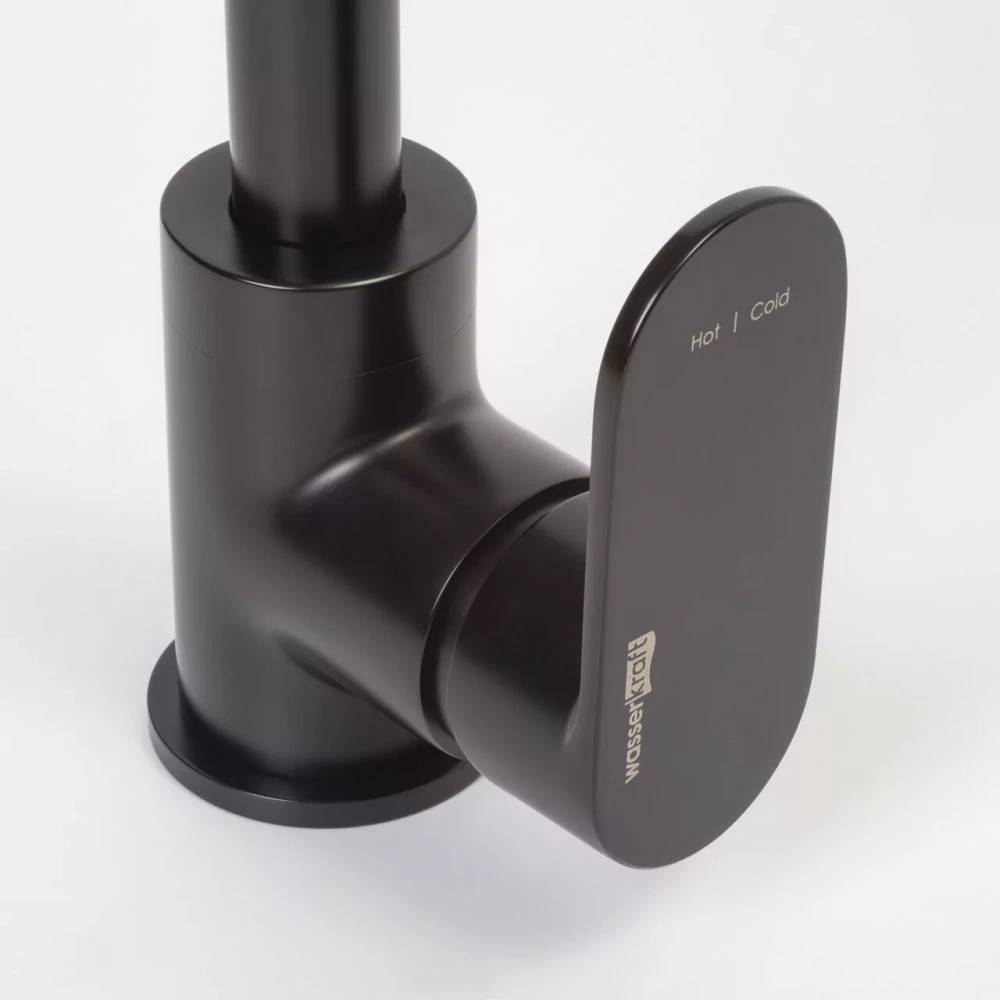 Смеситель для кухни WasserKraft Elbe A7407 черный Soft-touch от магазина Vanna-Vanna.ru!