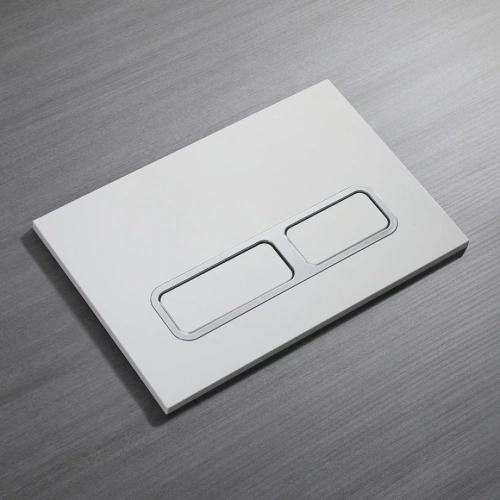 Кнопка смыва Veconi FLUSH V13, FLV13-WC, 240х162х7, пластик, белый глянецкайма - хром глянец от магазина Vanna-Vanna.ru!