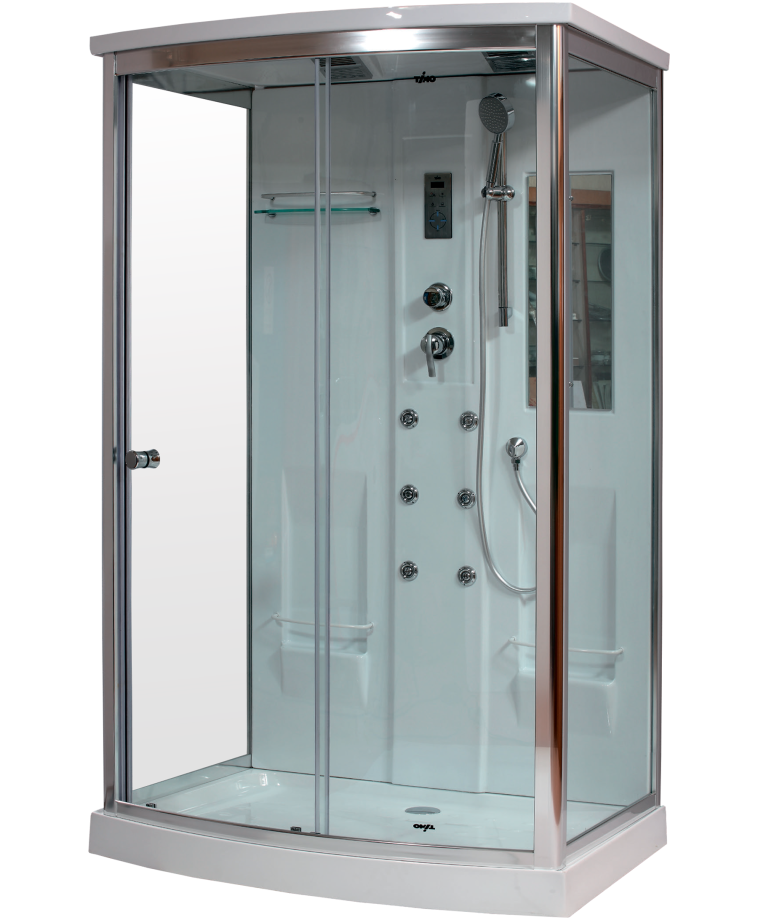 Душевая кабина Timo Lux T-7715 120*90*225, турецкая баня хамам, стульчик прозрачный