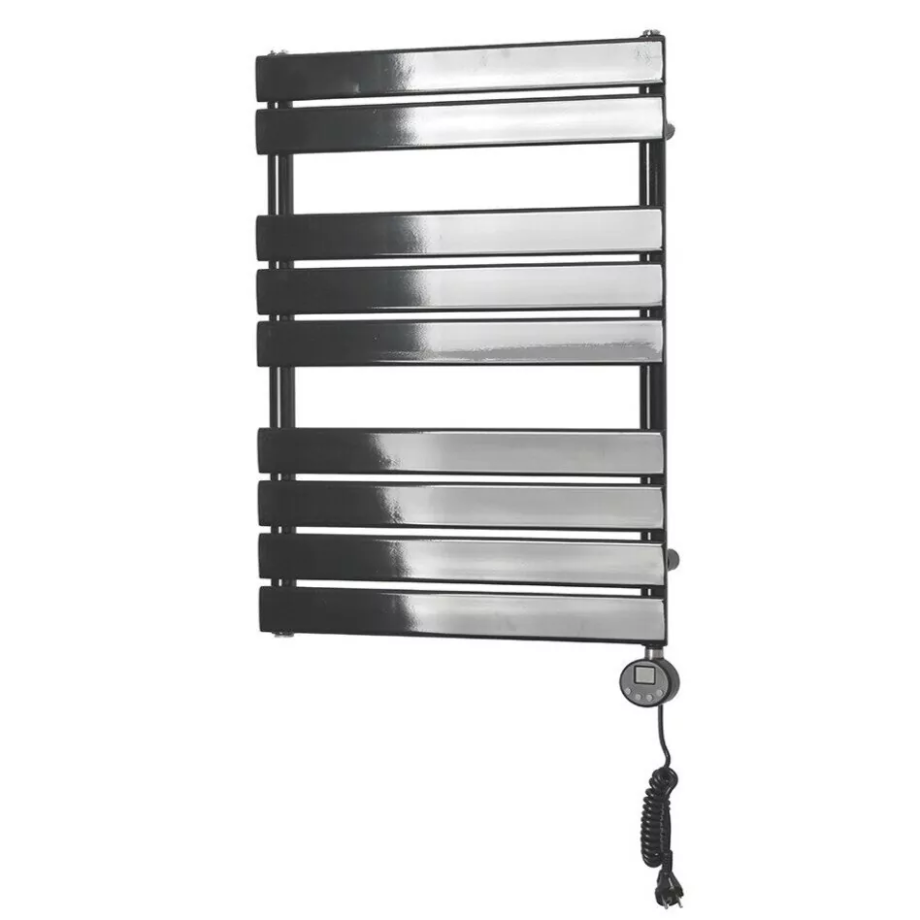 Полотенцесушитель электрический Domoterm Вита П9 500х748 ER правый, черный матовый