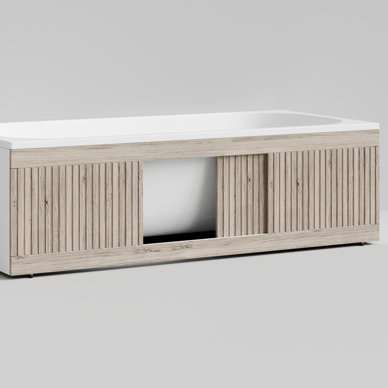 Экран под ванну Vod-ok Тач 180 раздвижной Дубослив ореховый светлый