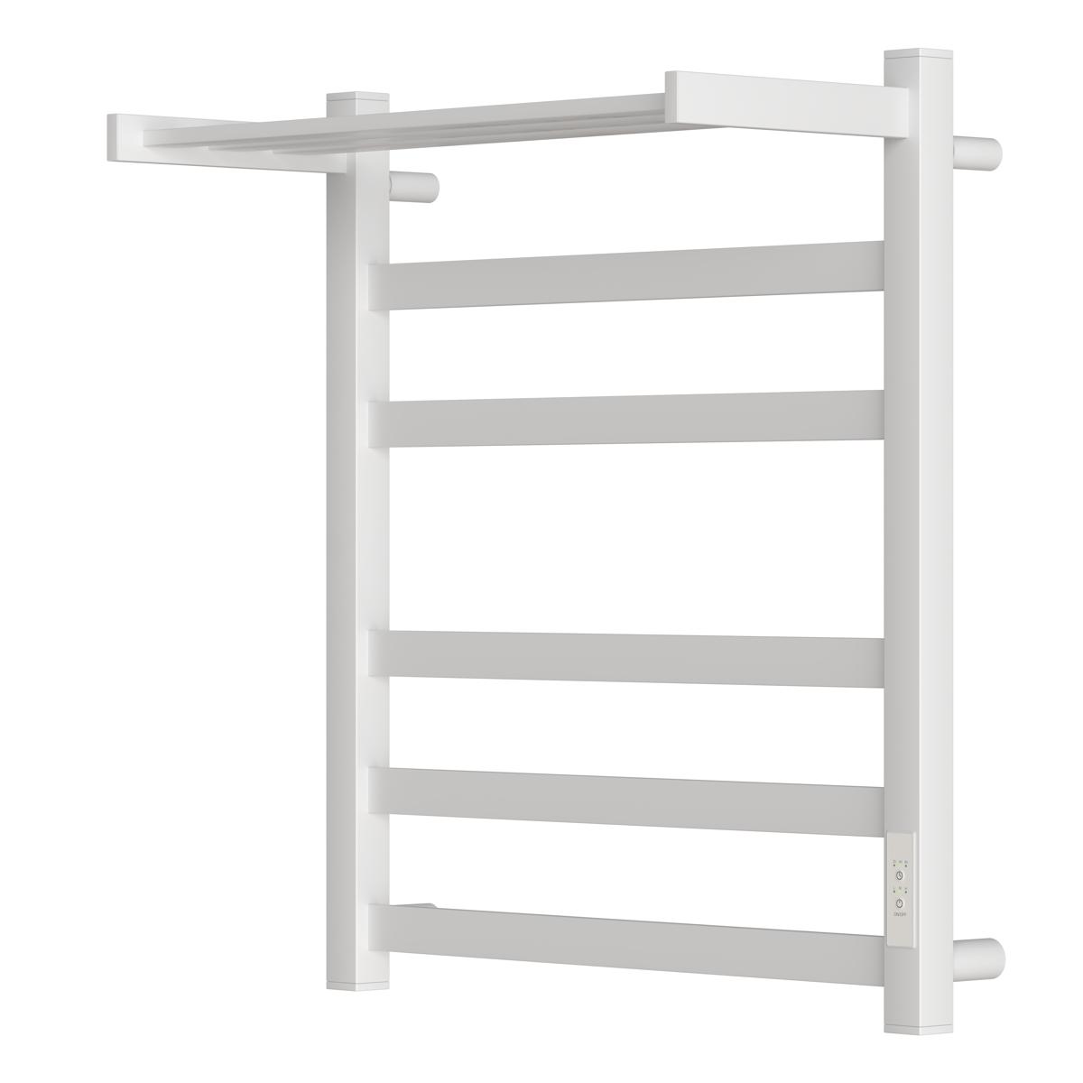 Полотенцесушитель электрический APEXTERMO Terra TR01165WM 600x500 с полкой, белый матовый