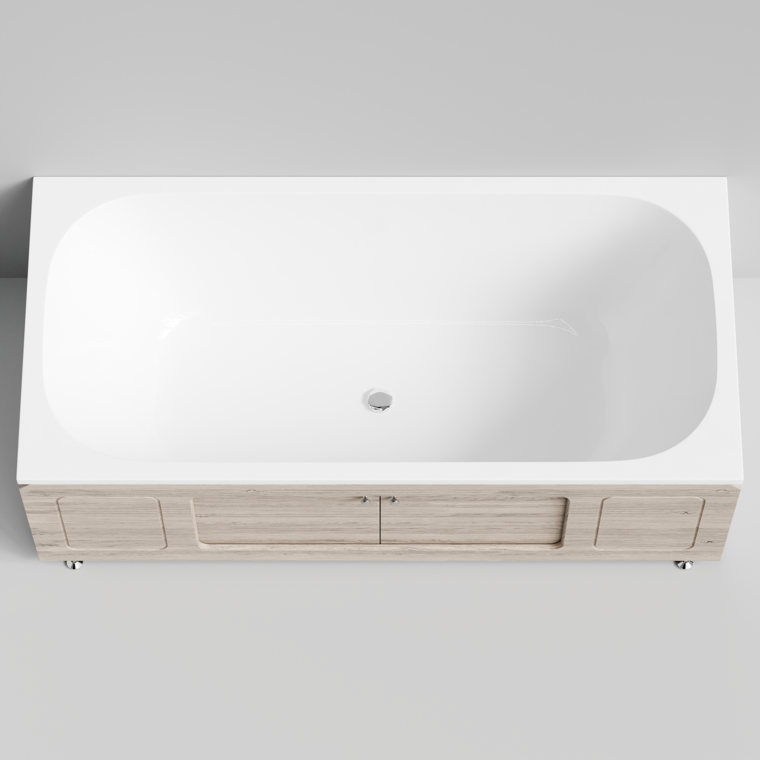 Экран под ванну Vod-ok Лидер 180 раздвижной Дубослив ореховый светлый