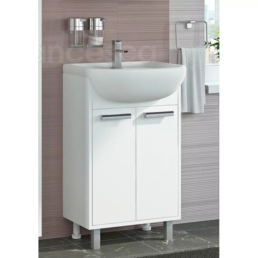 Мебель для ванной Francesca Eco 50 комплект, напольный, белый