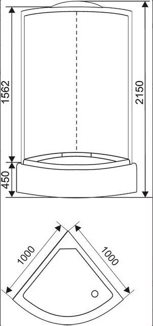 Душевая кабина Arcus AS-105 100x100