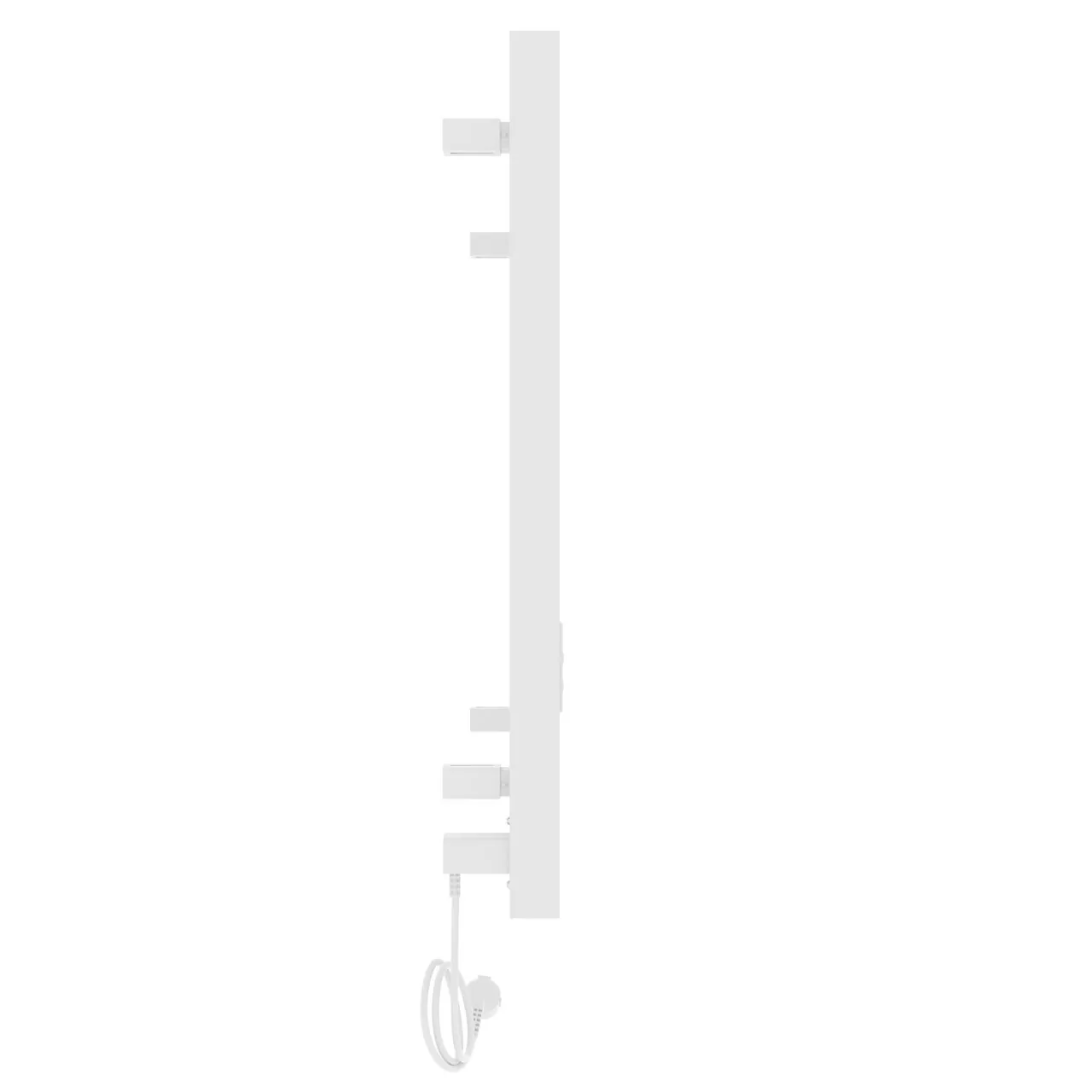 Полотенцесушитель электрический Laris Гефест ЧК П7 500х800 левый, белый матовый