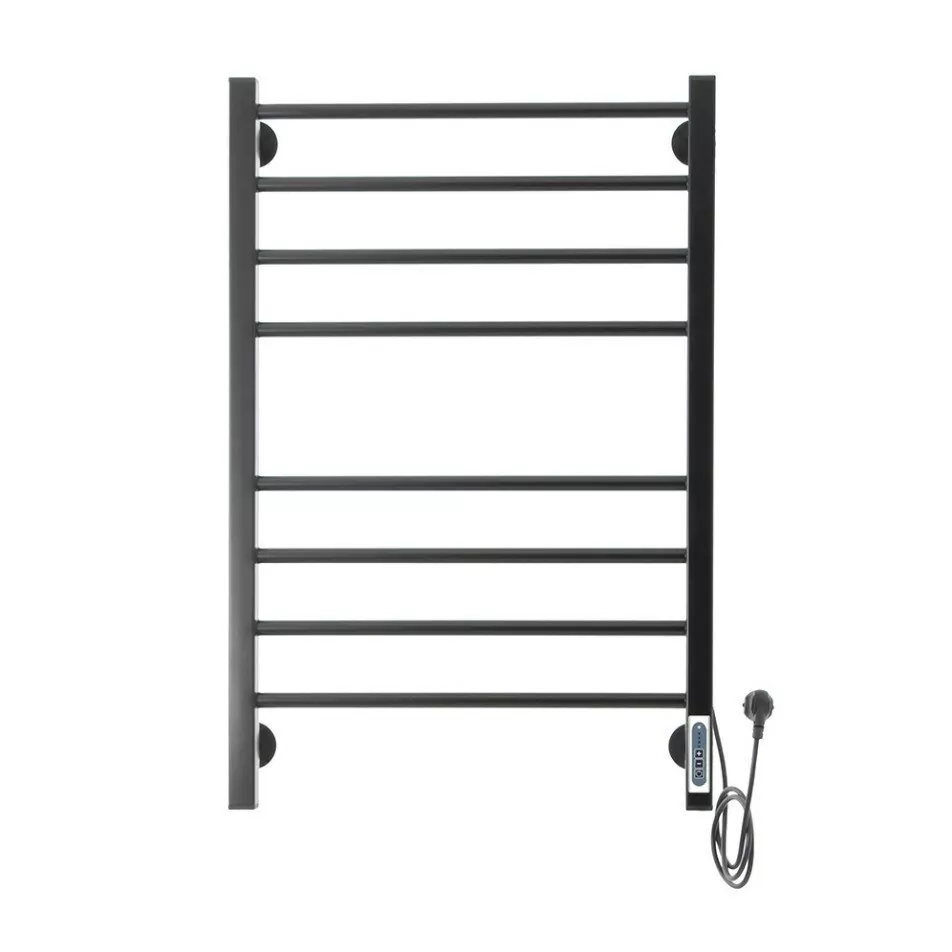 Полотенцесушитель электрический Domoterm Куба П8 500x800 EK R правый, черный матовый