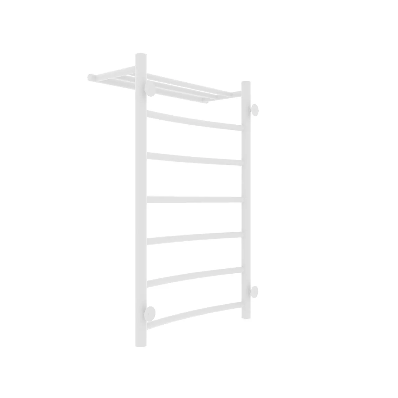 Полотенцесушитель водяной Laris Классик П7 500х800 с полкой, белый матовый
