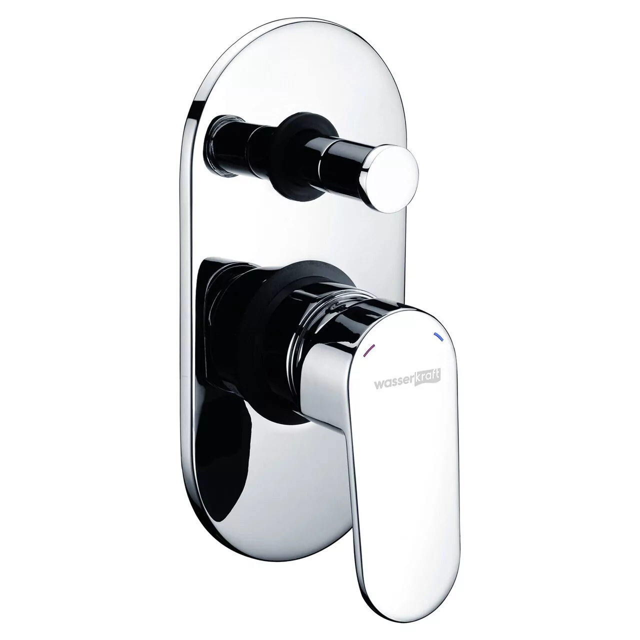 Смеситель с переключателем Donau 5361 WasserKraft встраиваемый, на 2 выхода, хром